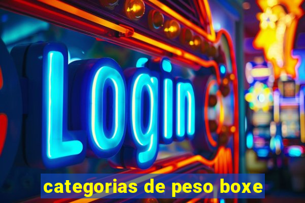 categorias de peso boxe